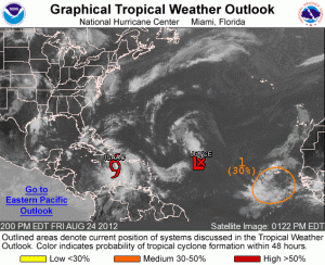 Tropical Update as of Friday Afternoon